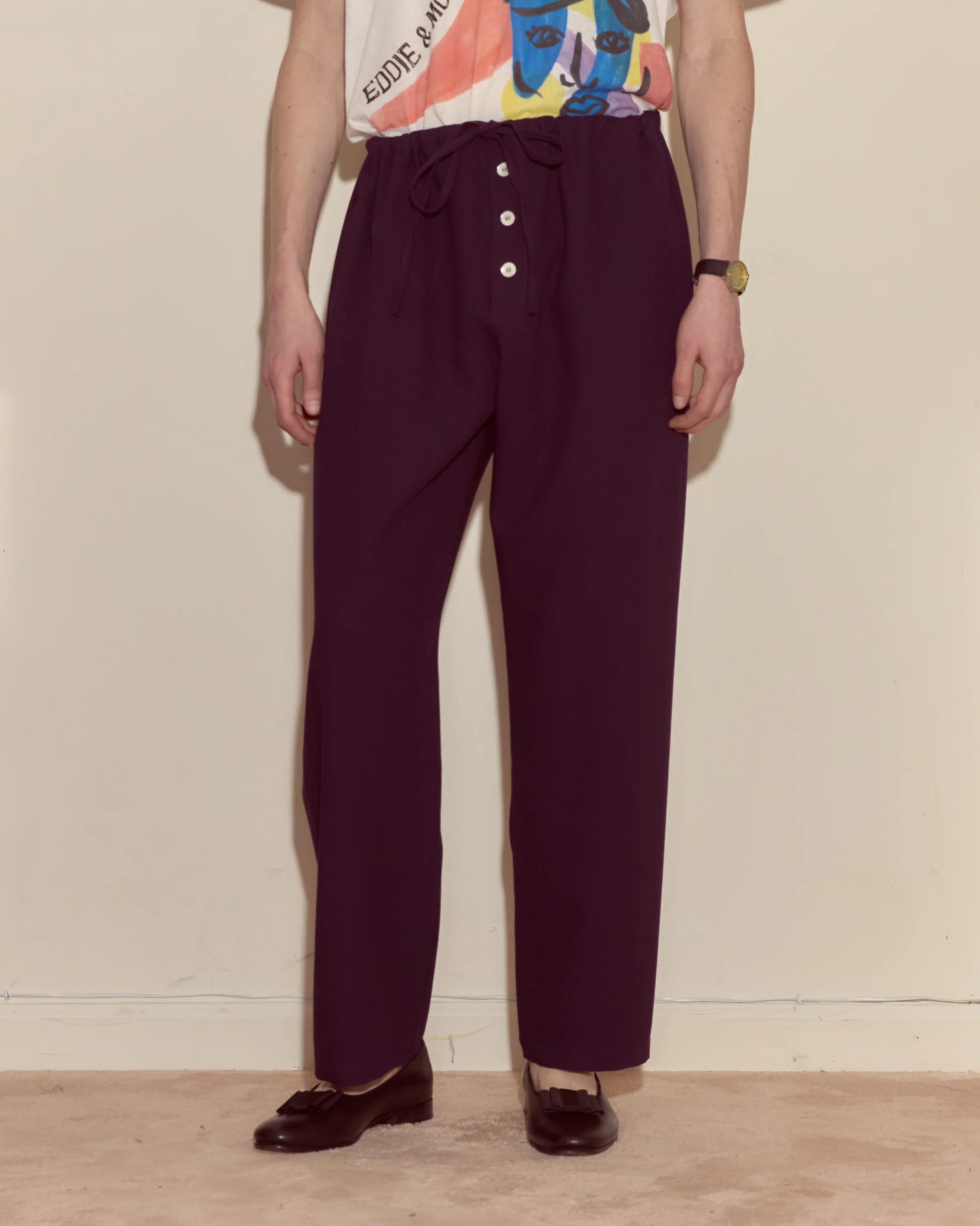 Astor Pajama Pants - Purple - Image 2