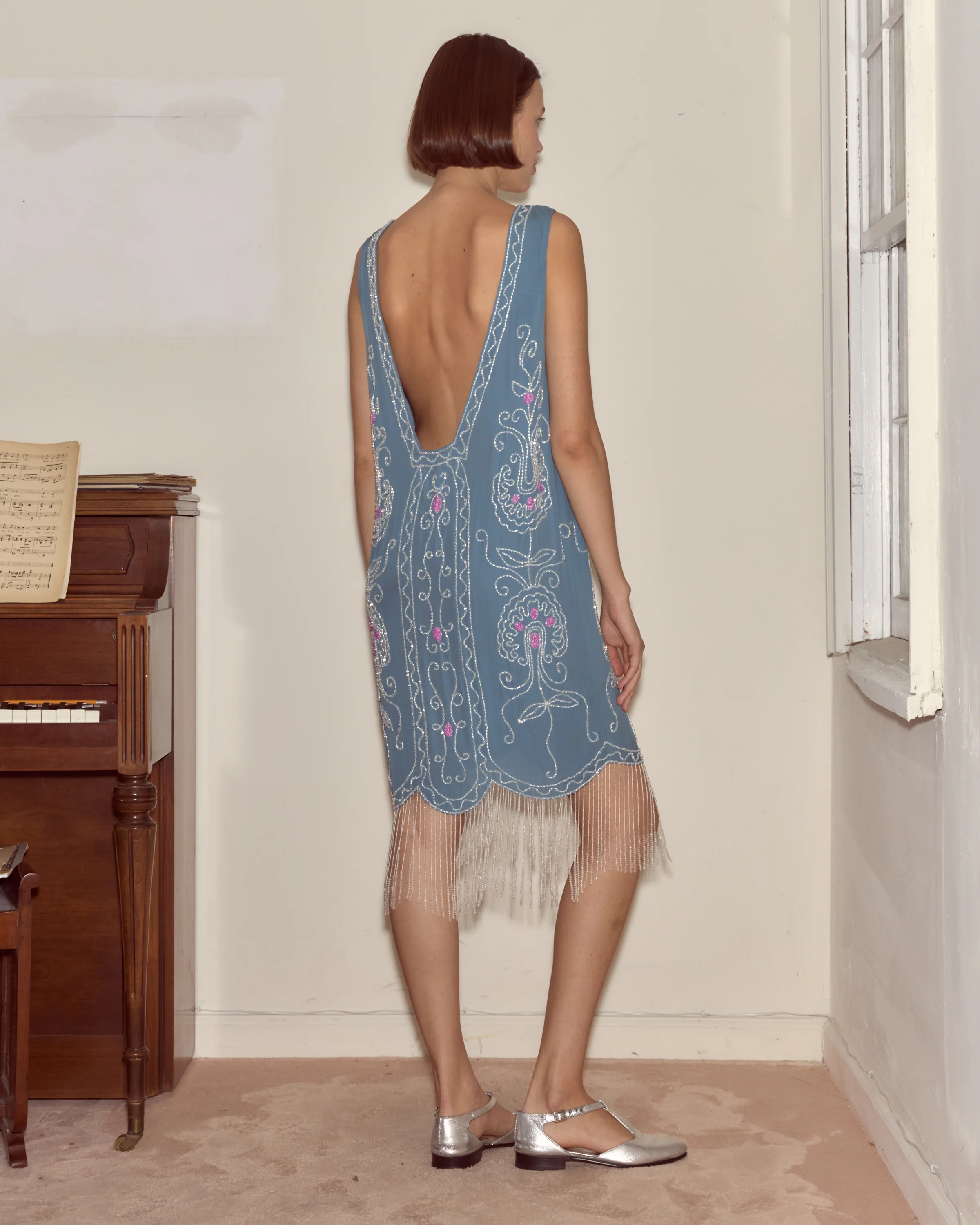 Beaded Sea Flower Dress - Image 5