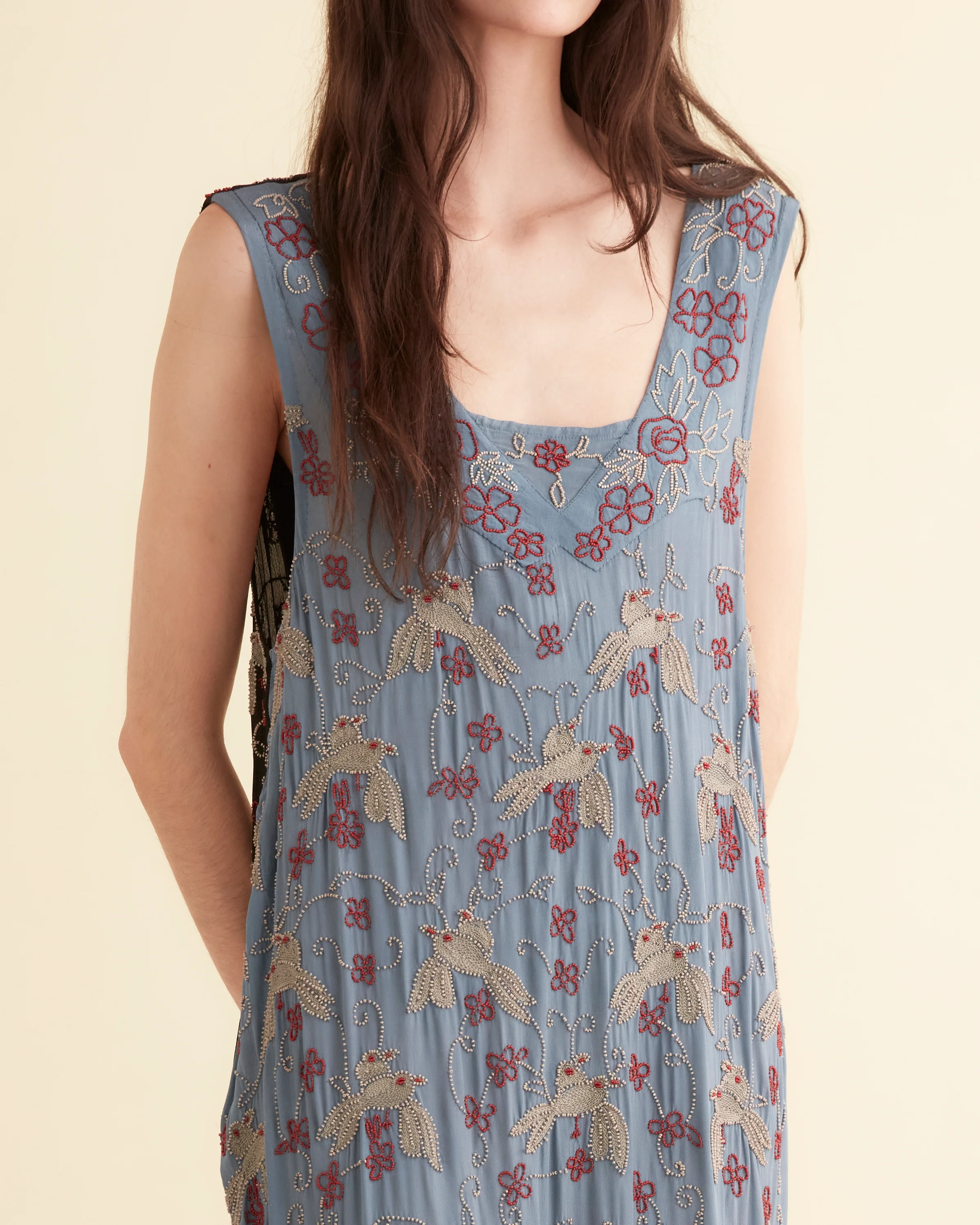 Beaded Tropicbird Duo Dress