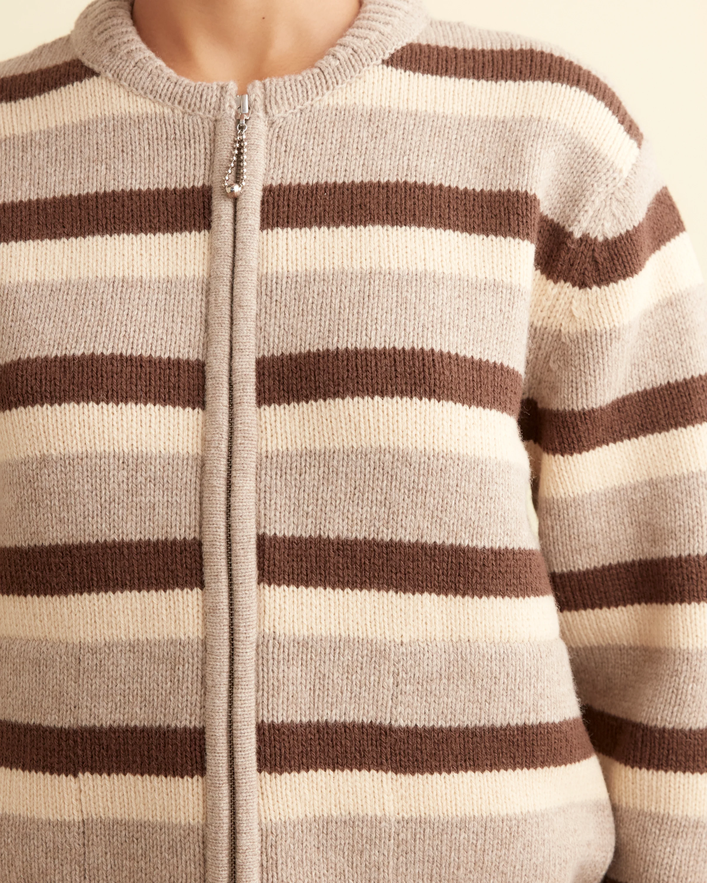 Brewster Cardigan - Tan/Brown - Image 2