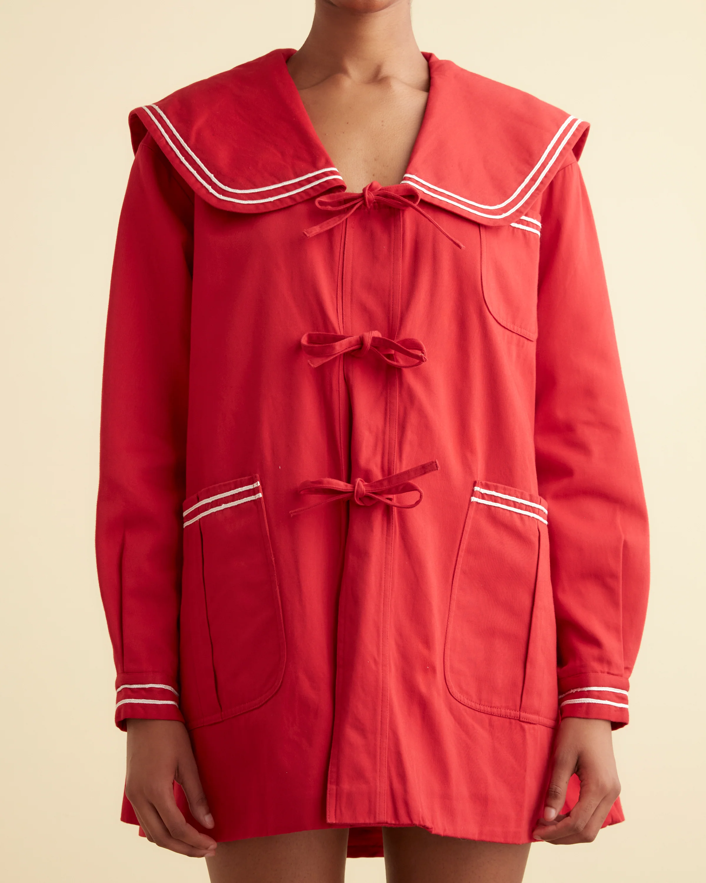 Sailor Coat - Red - Image 2