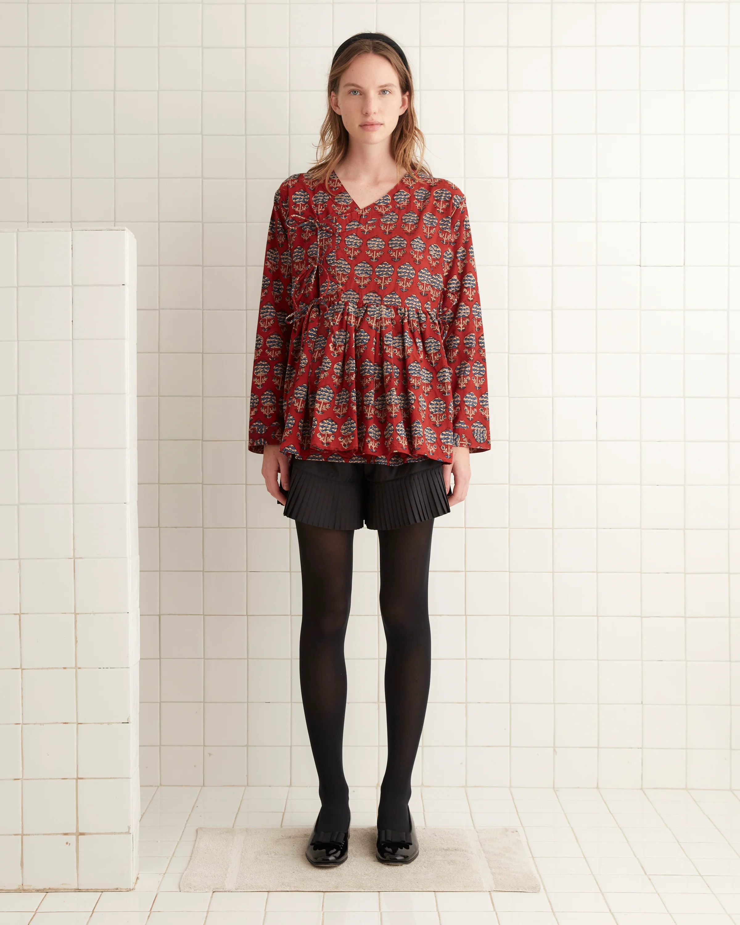 Dahlia Block Print Jama Overshirt - Image 2