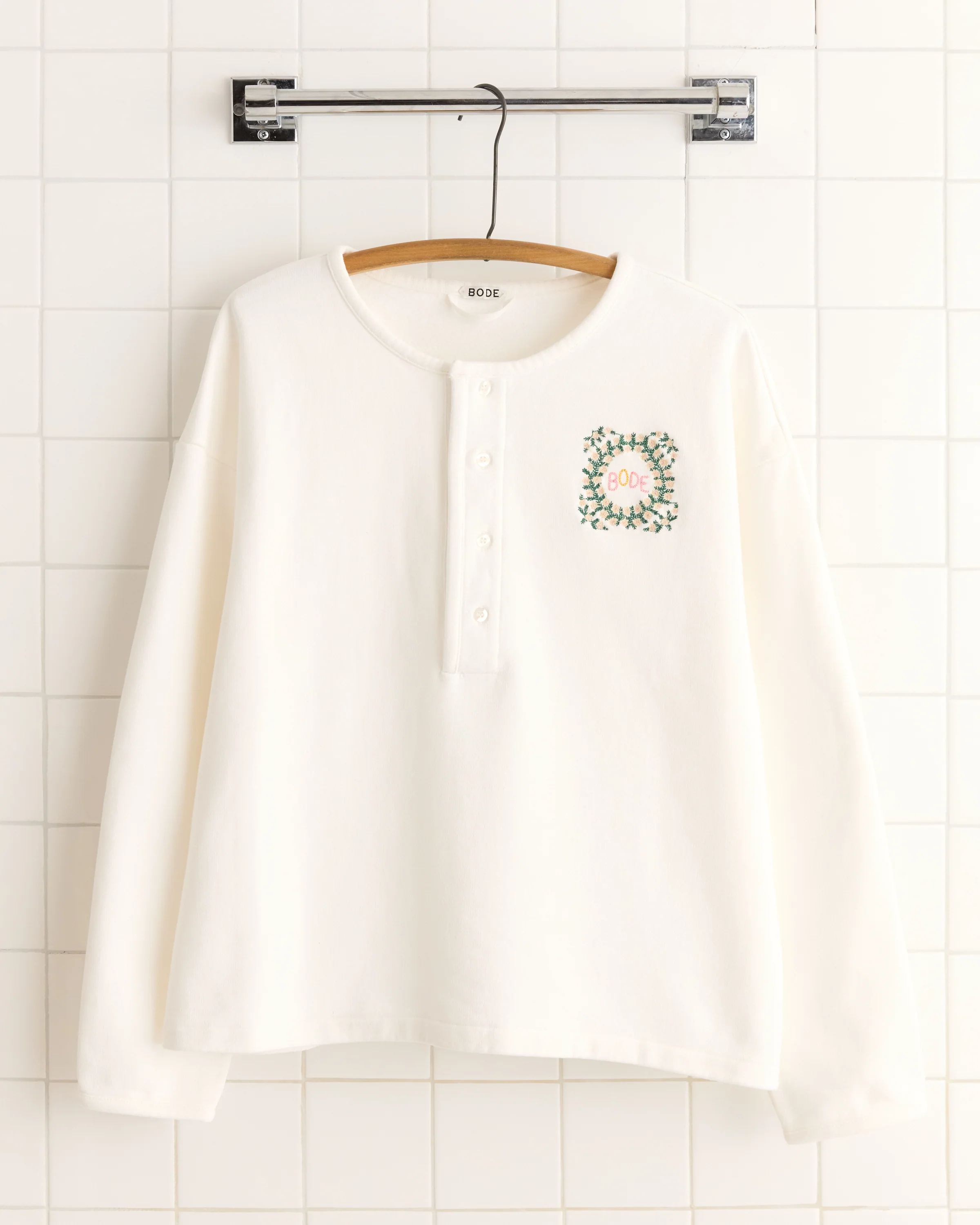 Daisy Never Tell Henley Sweatshirt