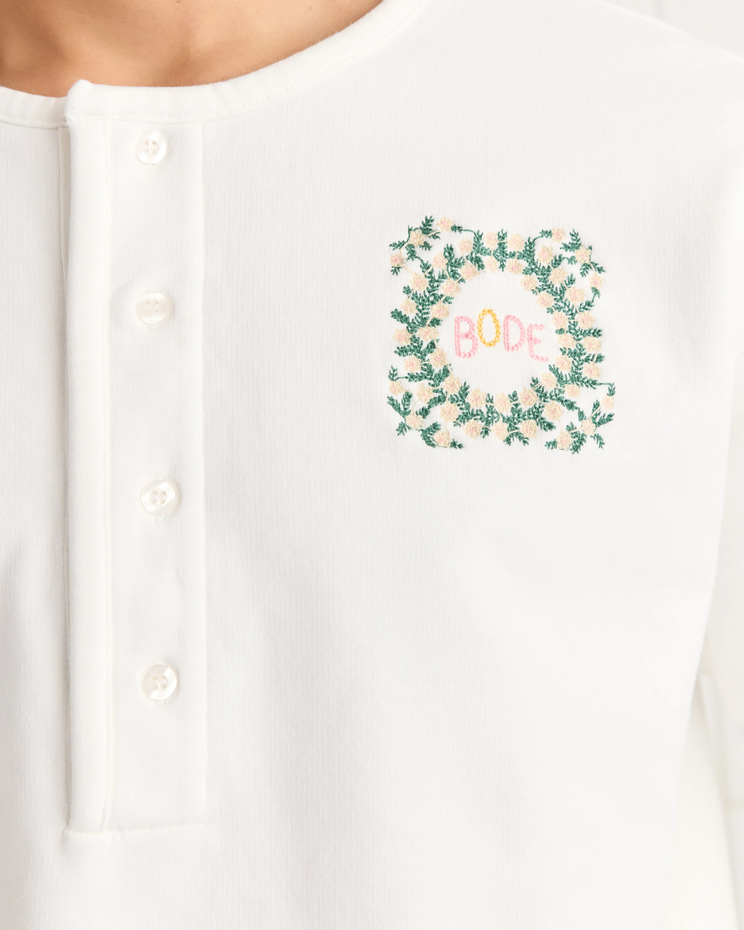 Daisy Never Tell Henley Sweatshirt - Image 2
