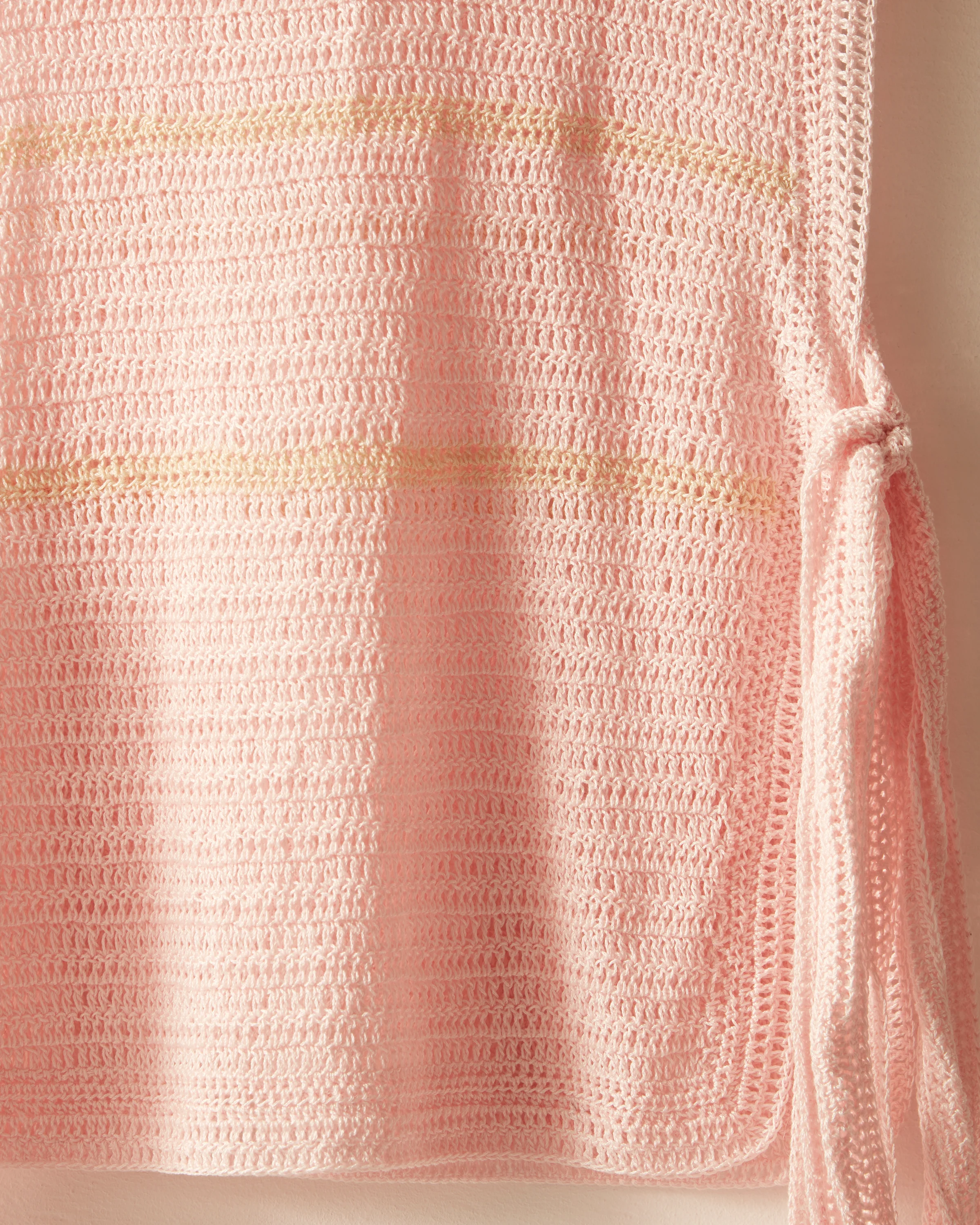 Delicate Stripe Crochet Dickie - Image 3