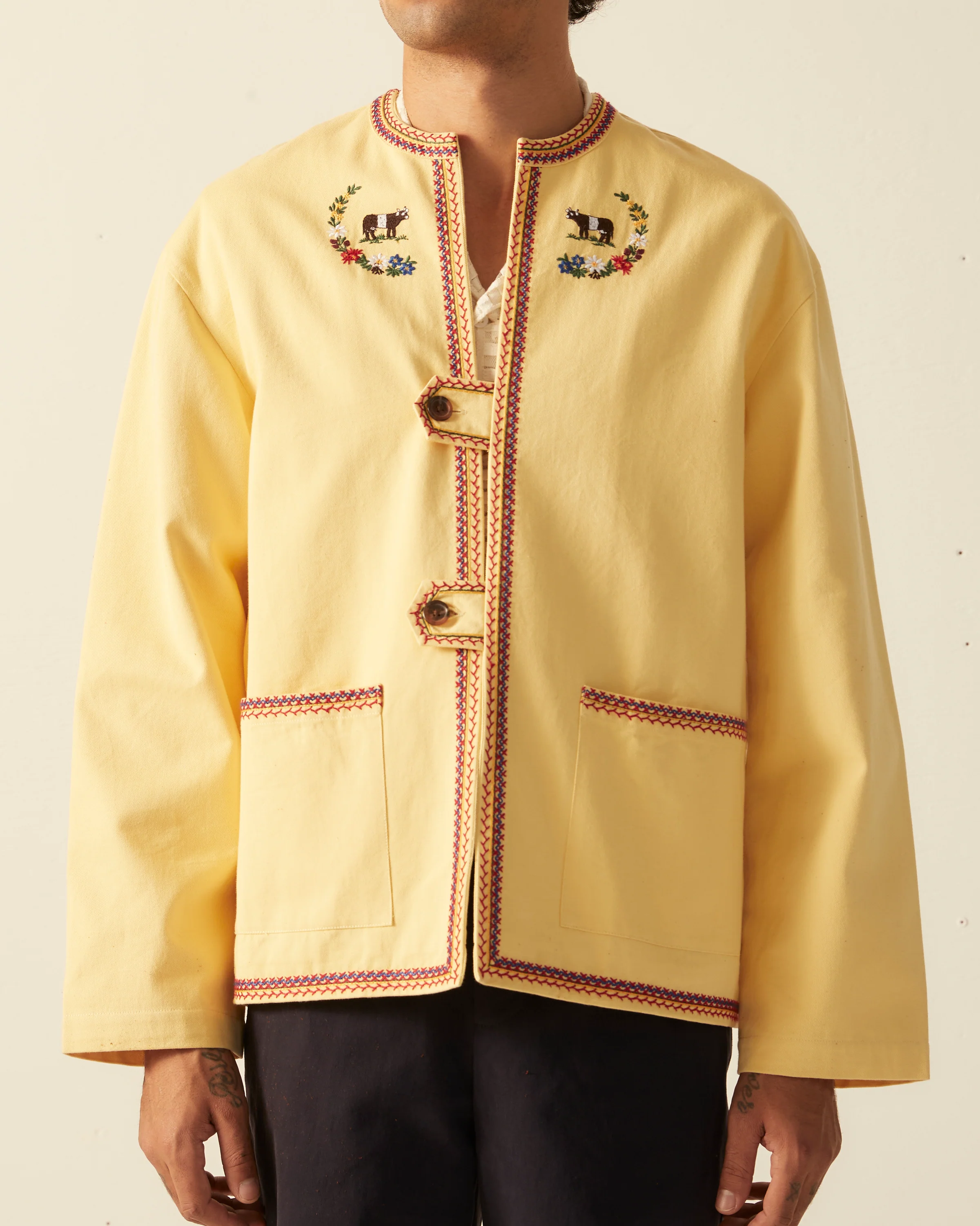 Embroidered Cow Jacket - Image 2