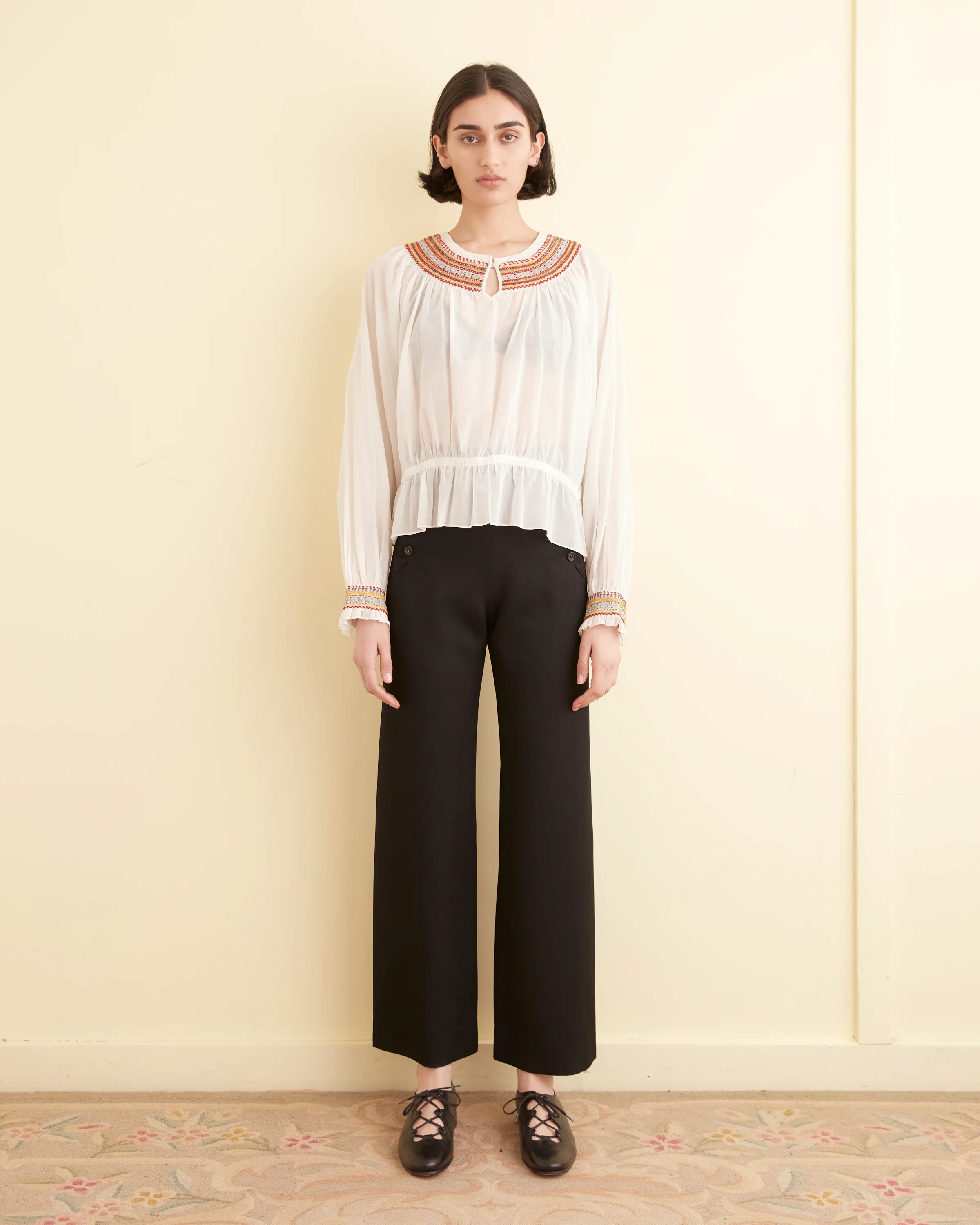 Embroidered Georgette Top - Image 2
