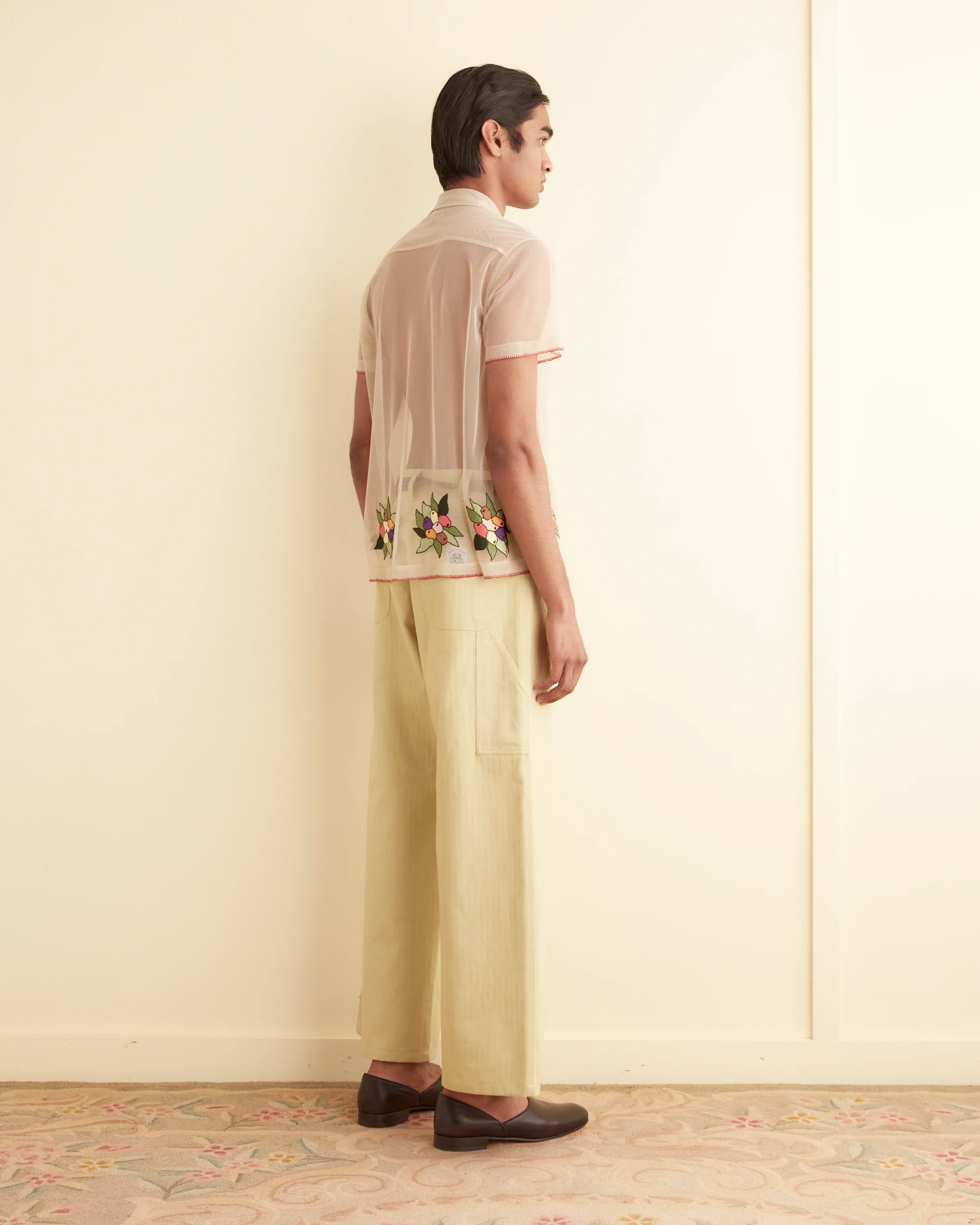 Embroidered Suncherry Short Sleeve Shirt - Image 3