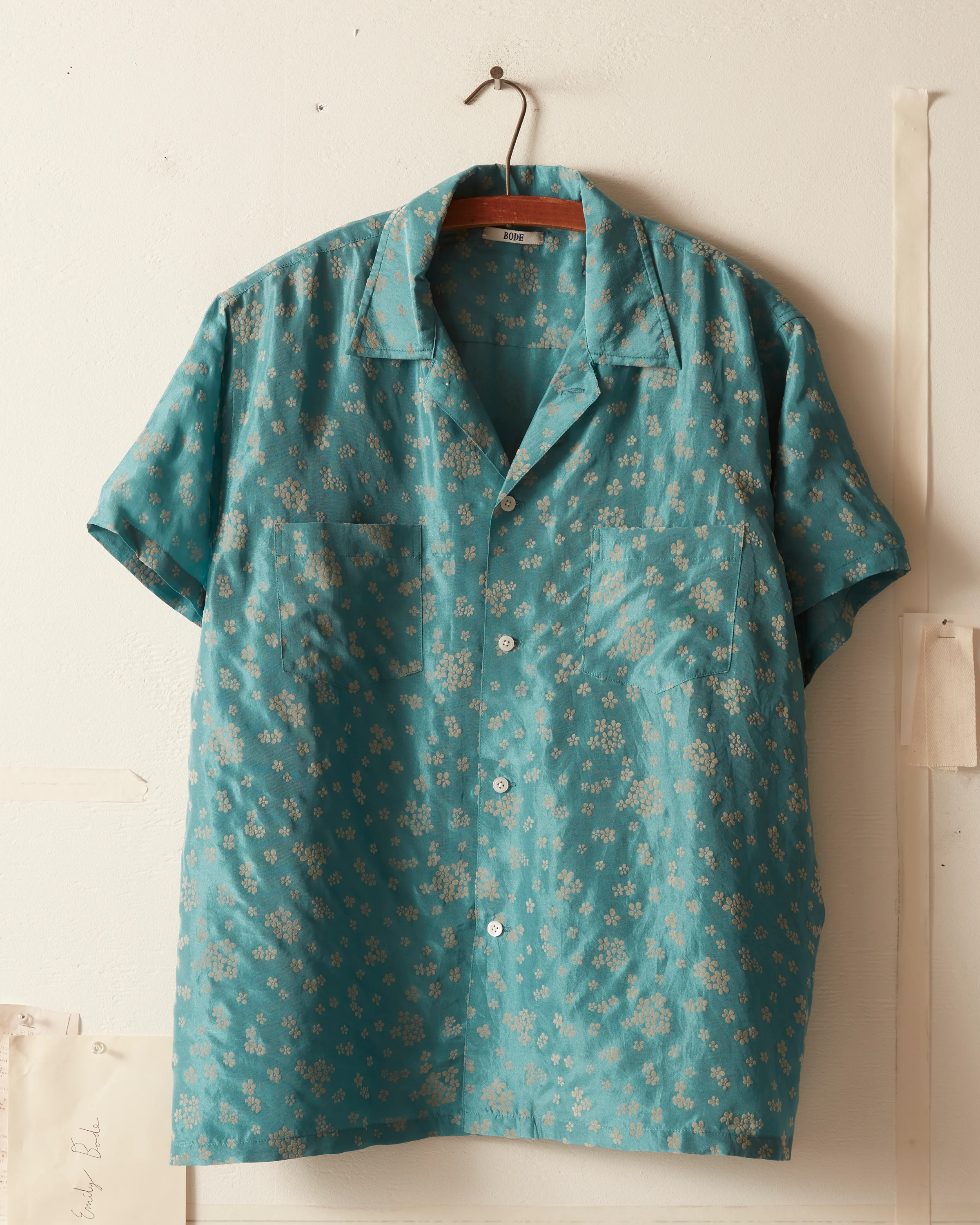 Floral Flocked Short Sleeve Shirt - Image 2