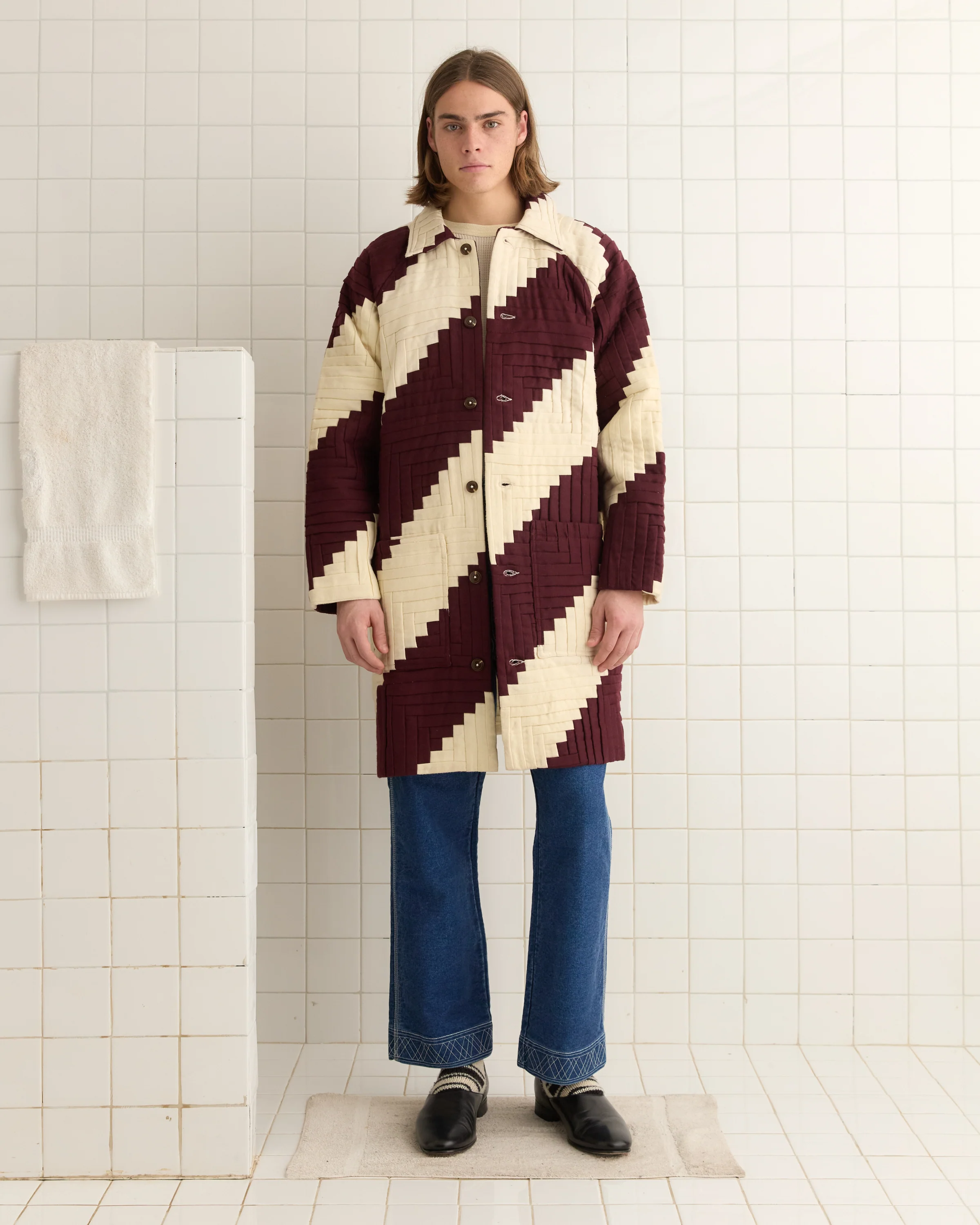 Log Cabin Suiting Coat - Image 2