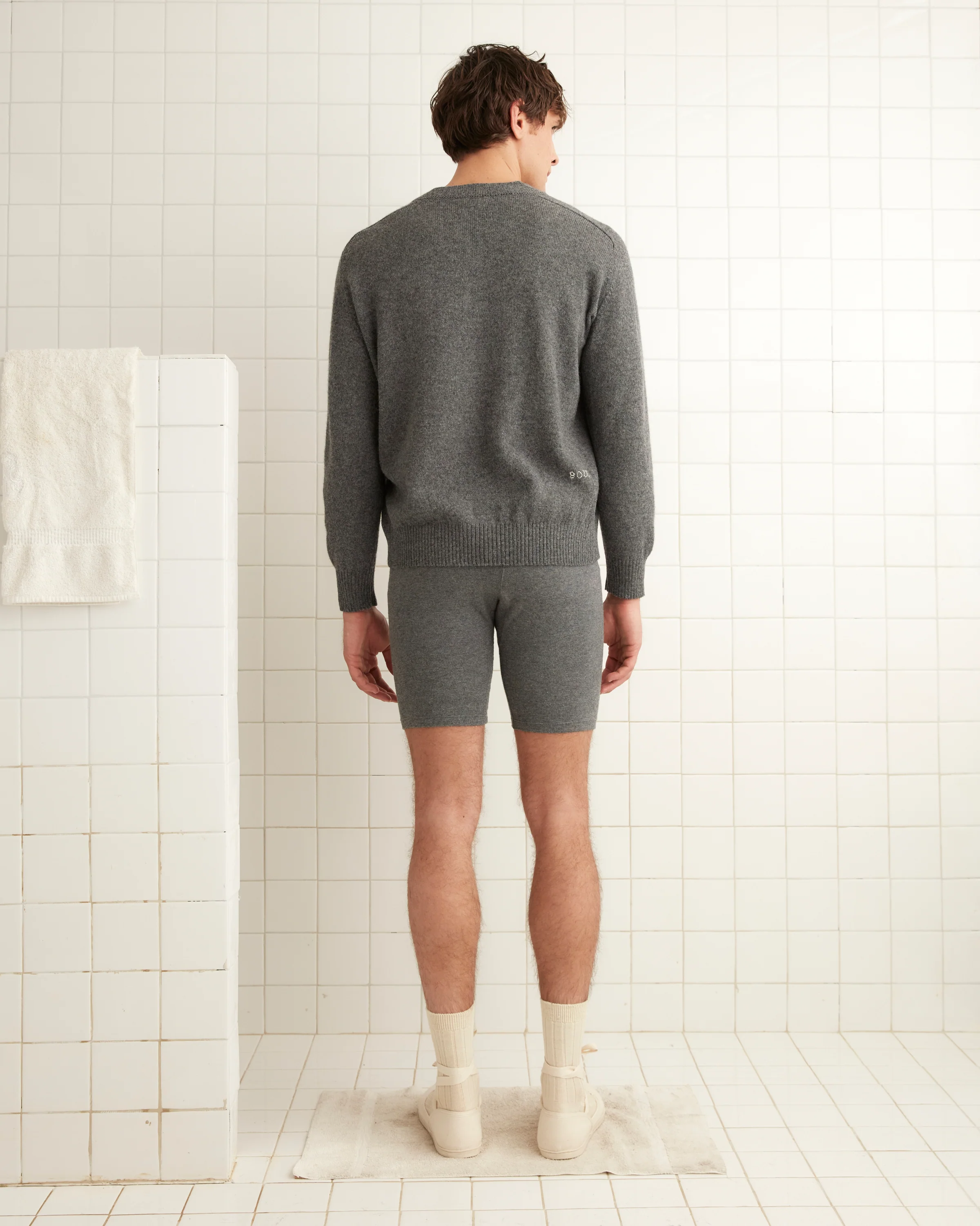 Lounge Shorts - Grey - Image 3