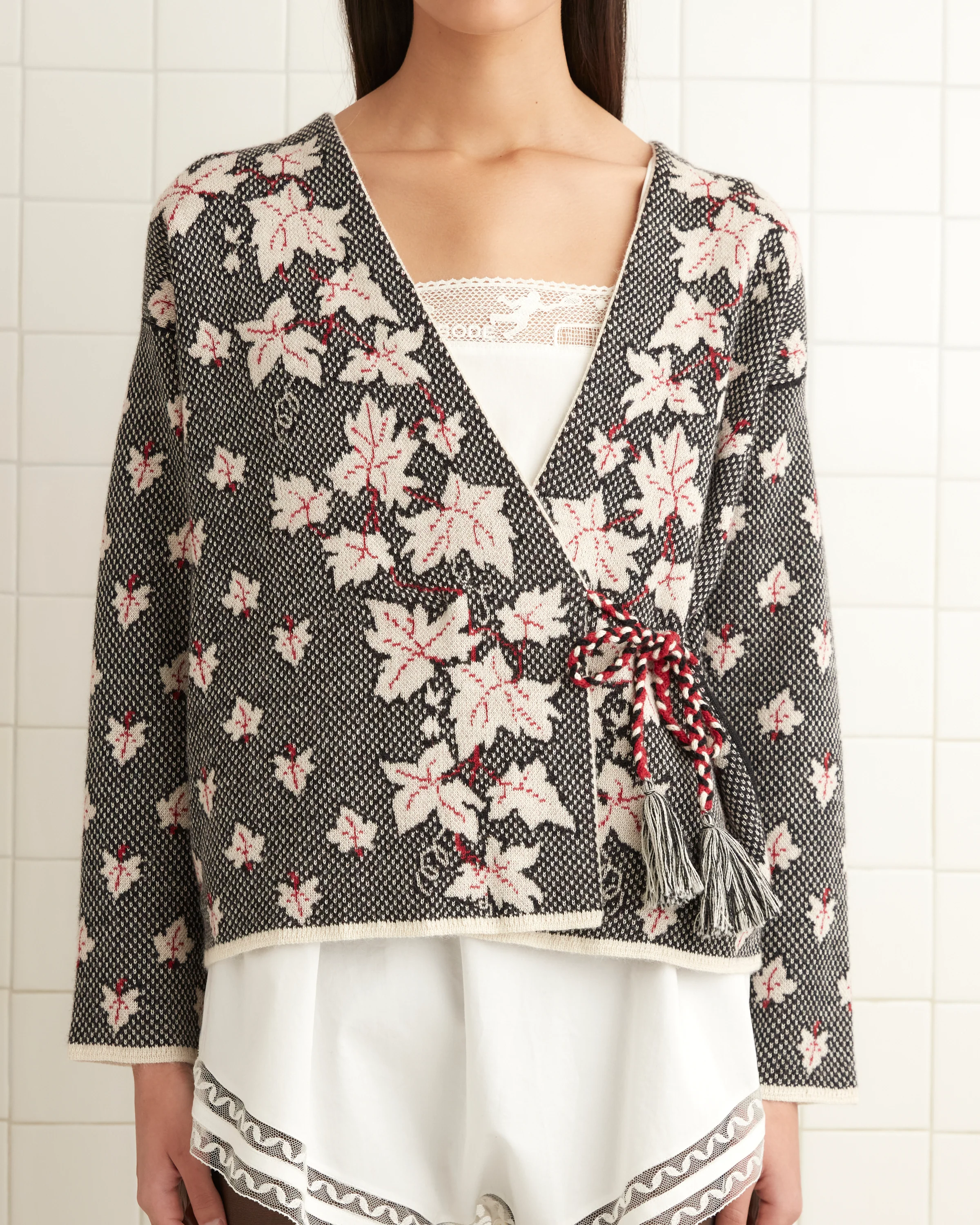 Maple Jacquard Cardigan - Image 2