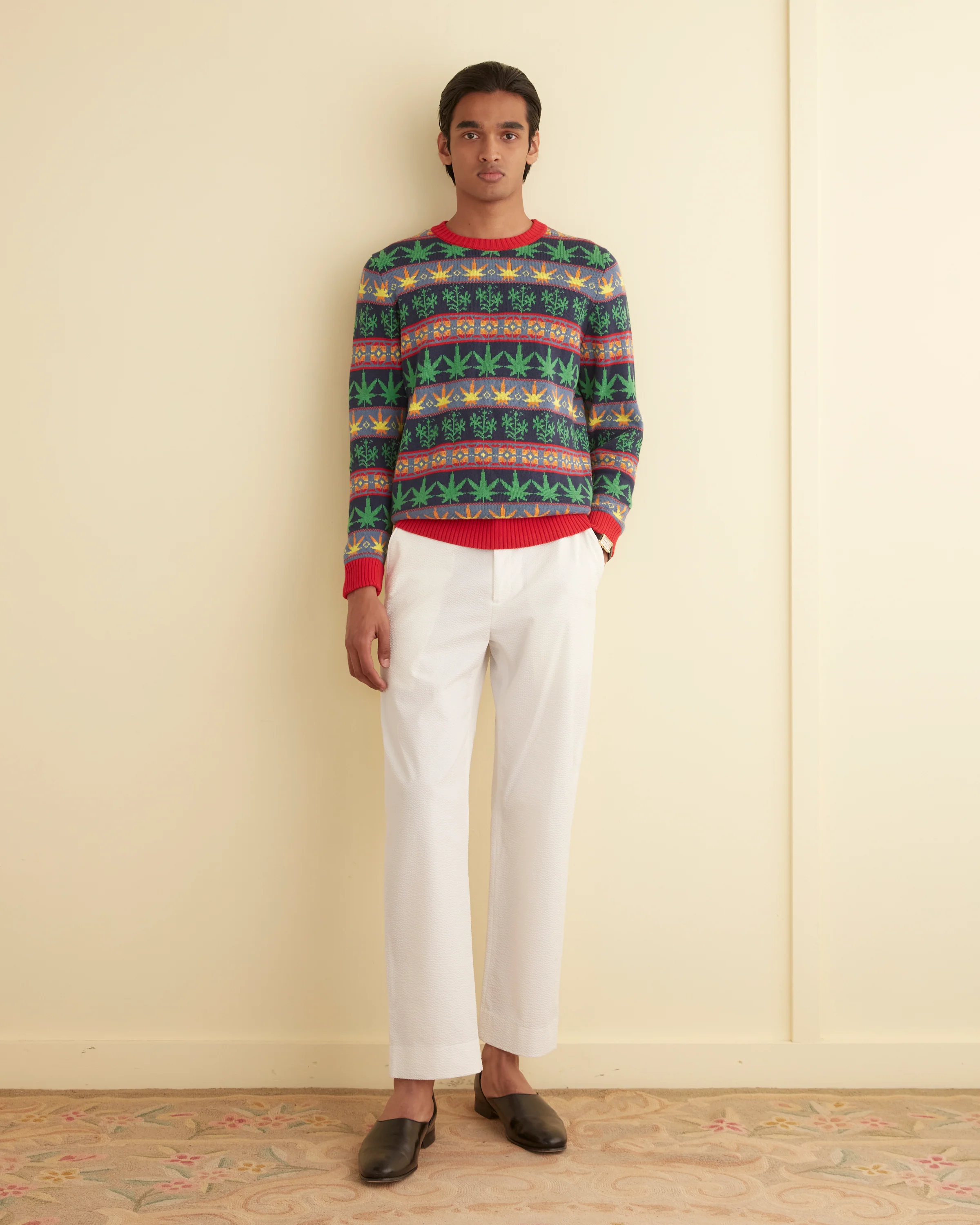 Marin Jacquard Sweater - Image 2