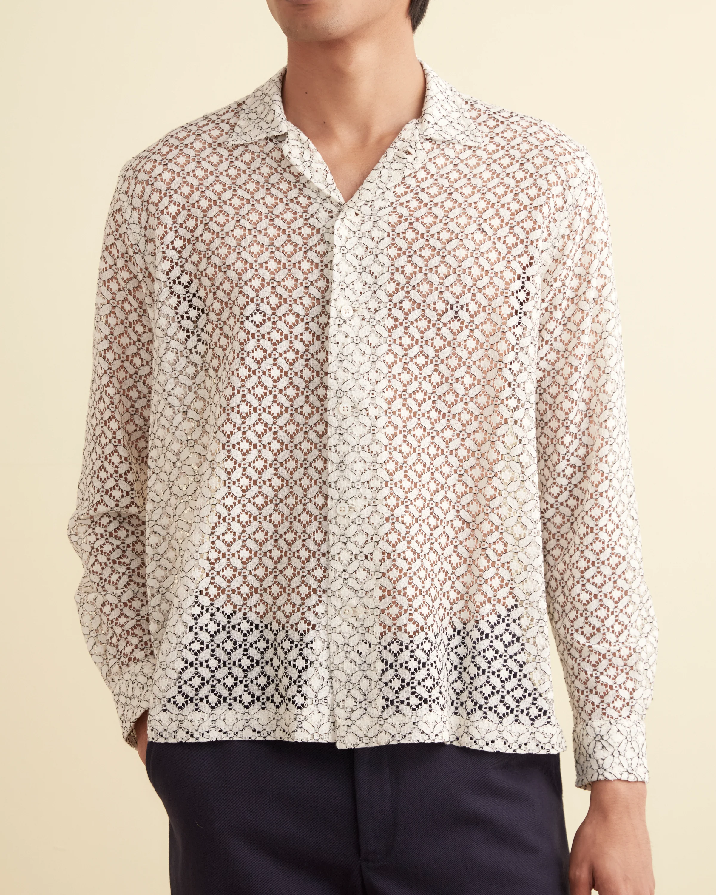 Petal Lace Long Sleeve Shirt