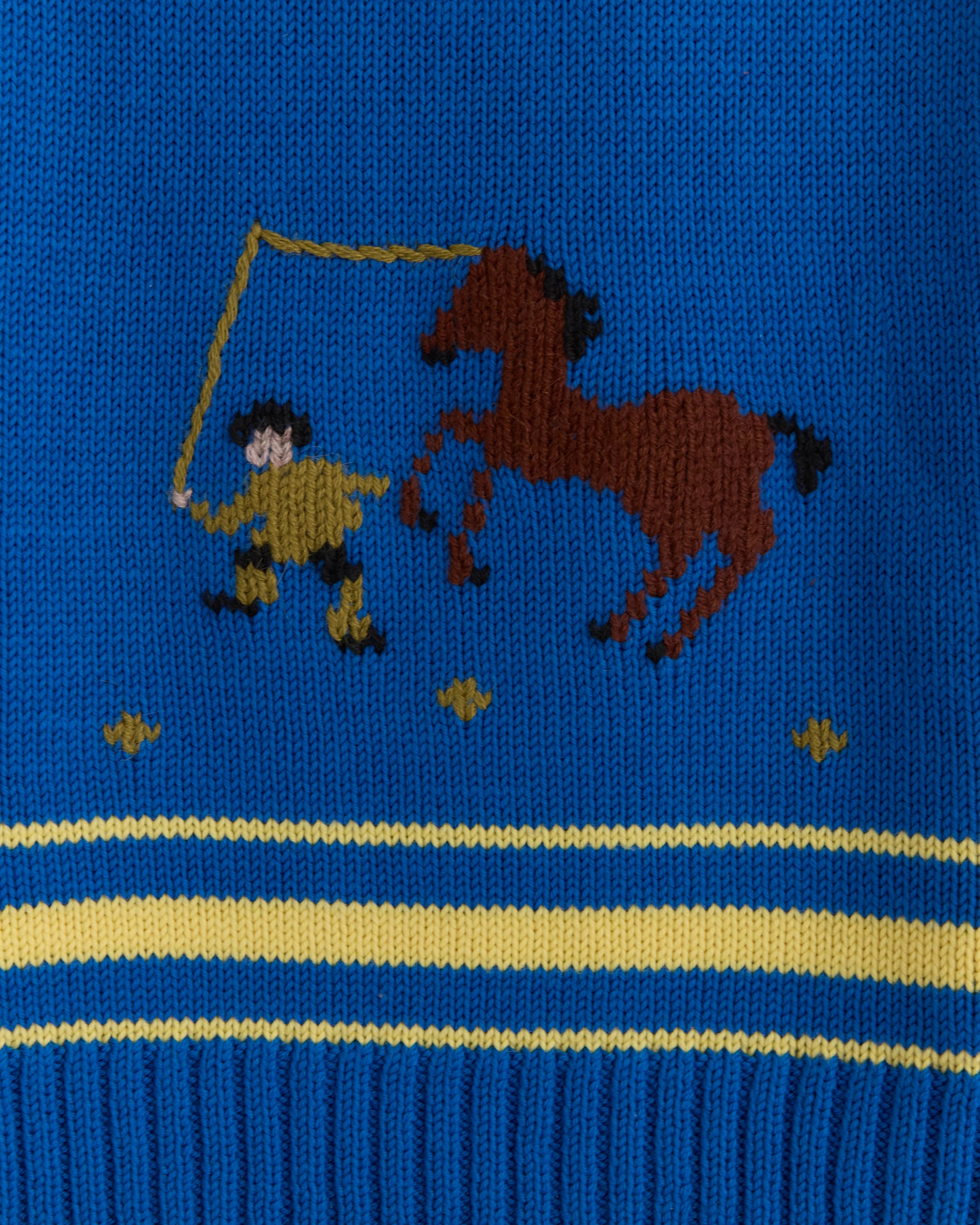 Pony Lasso Sweater - Blue Multi - Image 2