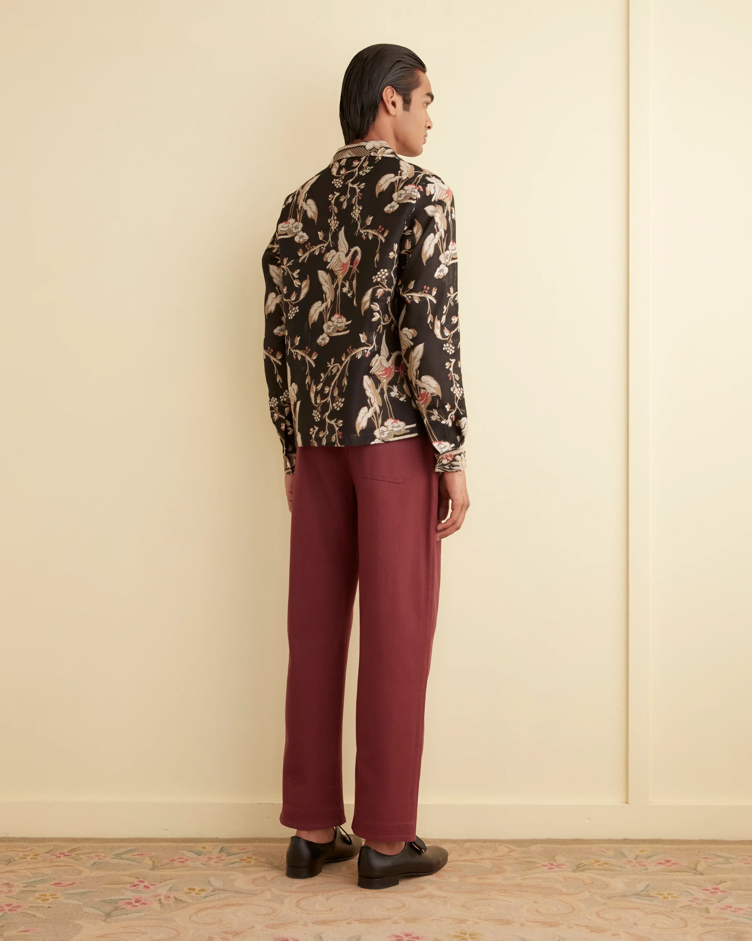 Sheer Cranes Long Sleeve Shirt - Image 3