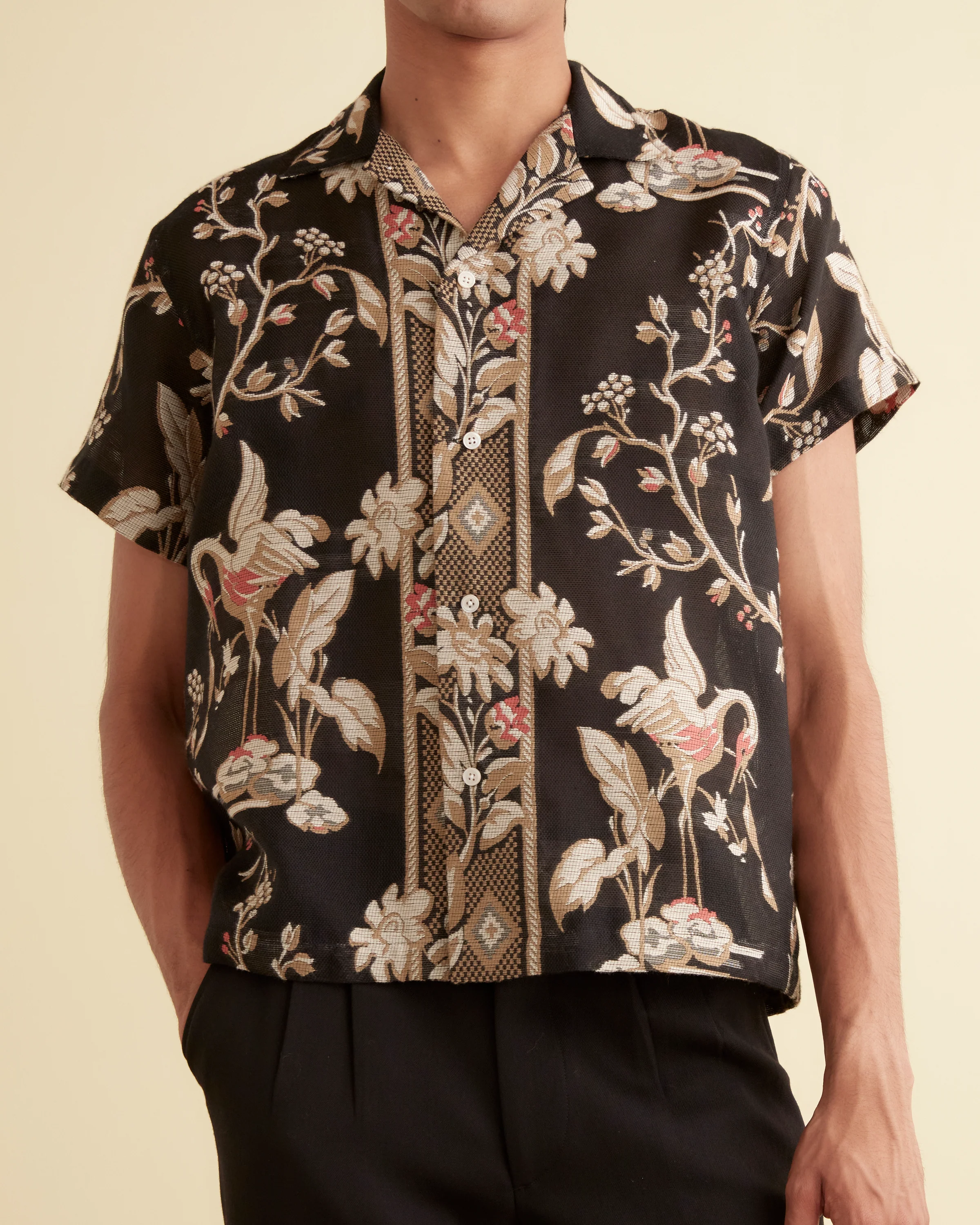 Sheer Cranes Short Sleeve Shirt - Image 2