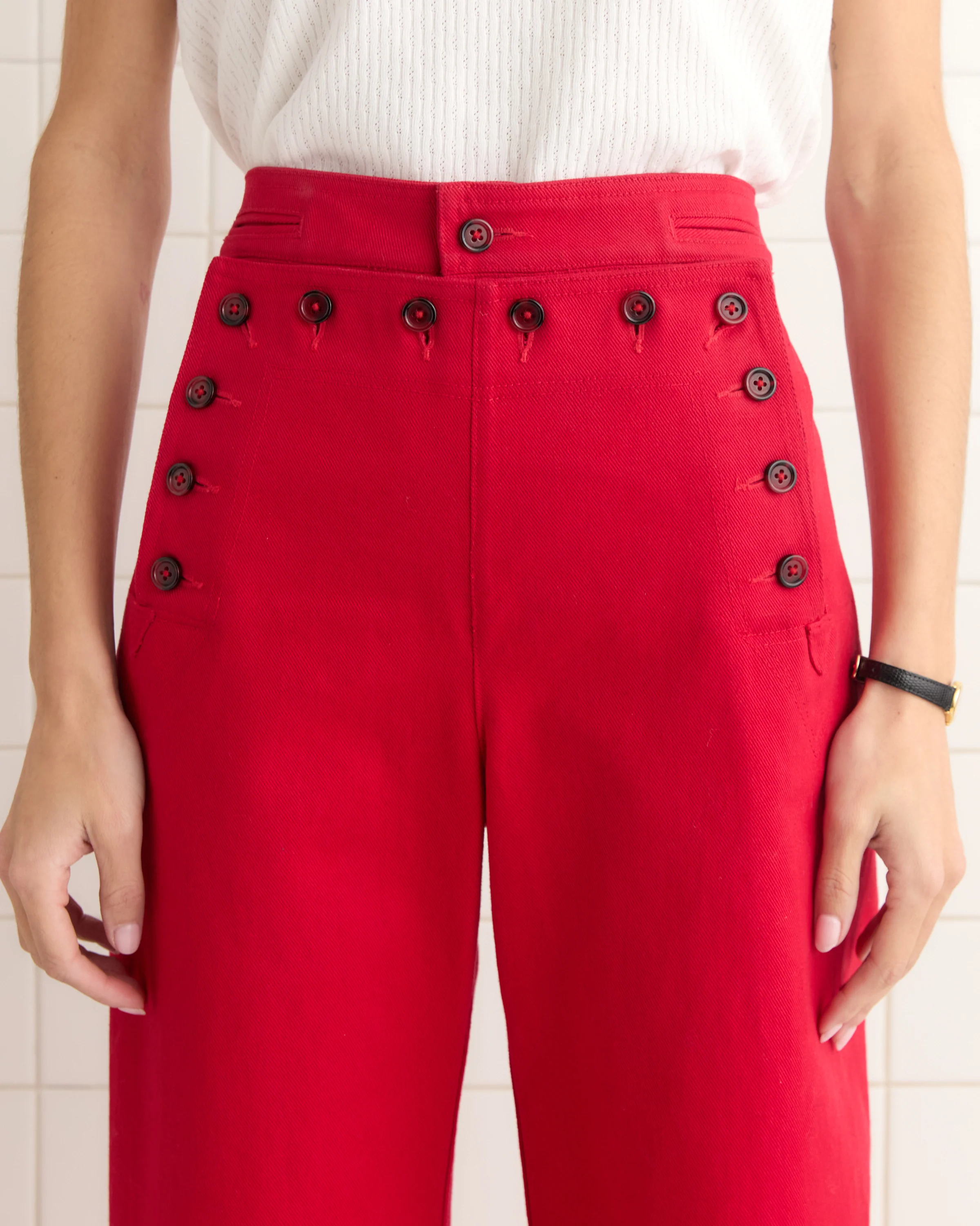 Spring Twill Sailor Trousers - Image 2