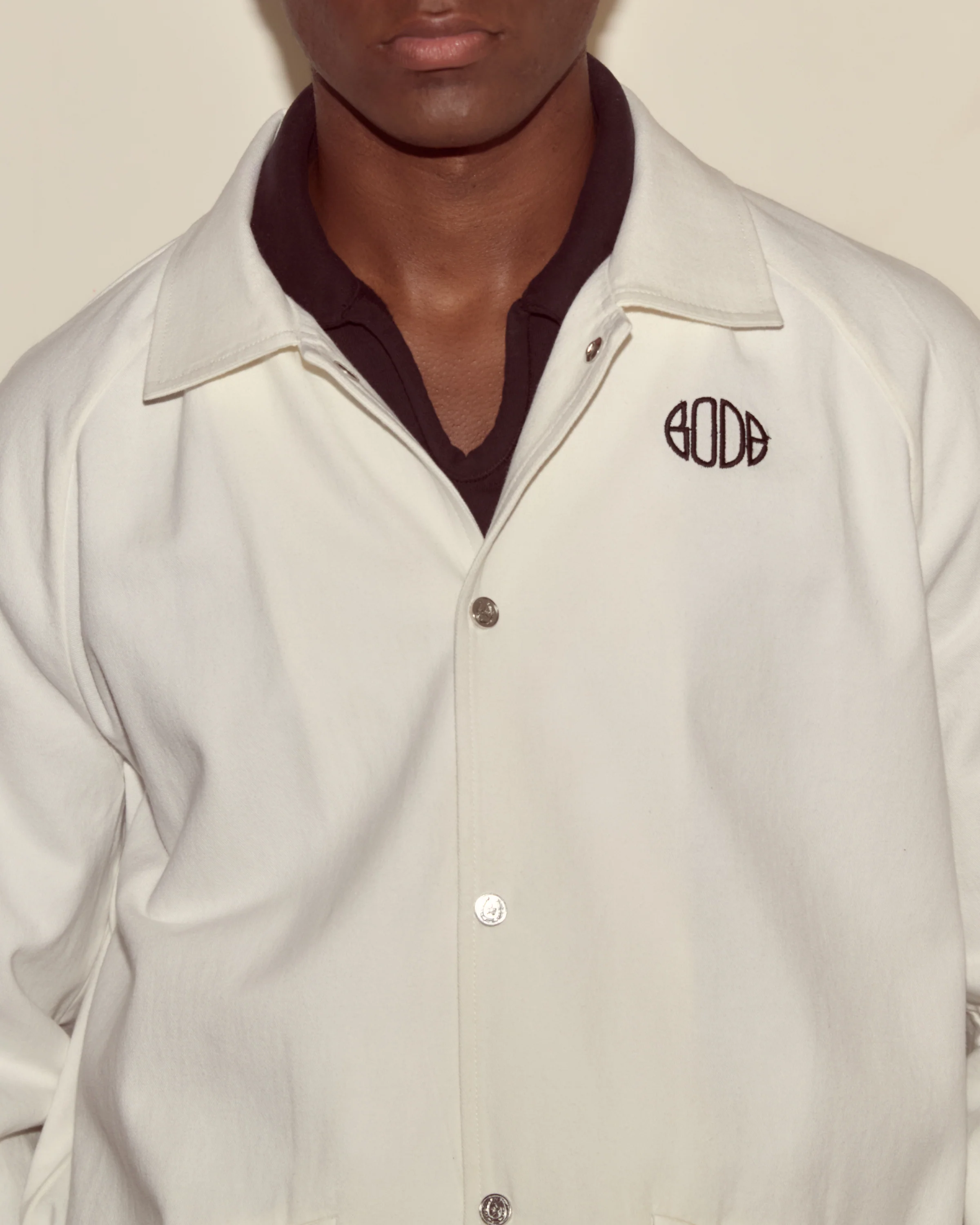 Twill Track Jacket - White - Image 2